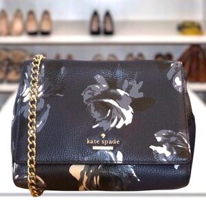 Kate Spade Briar Lane Night Rose Mini Emelyn Shoulder Bag Midnight Blue